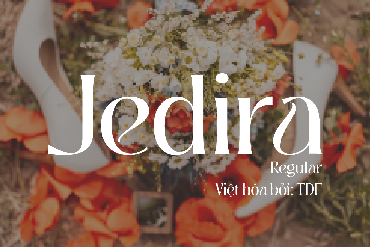 Bộ 2 font TDF_ Jedira